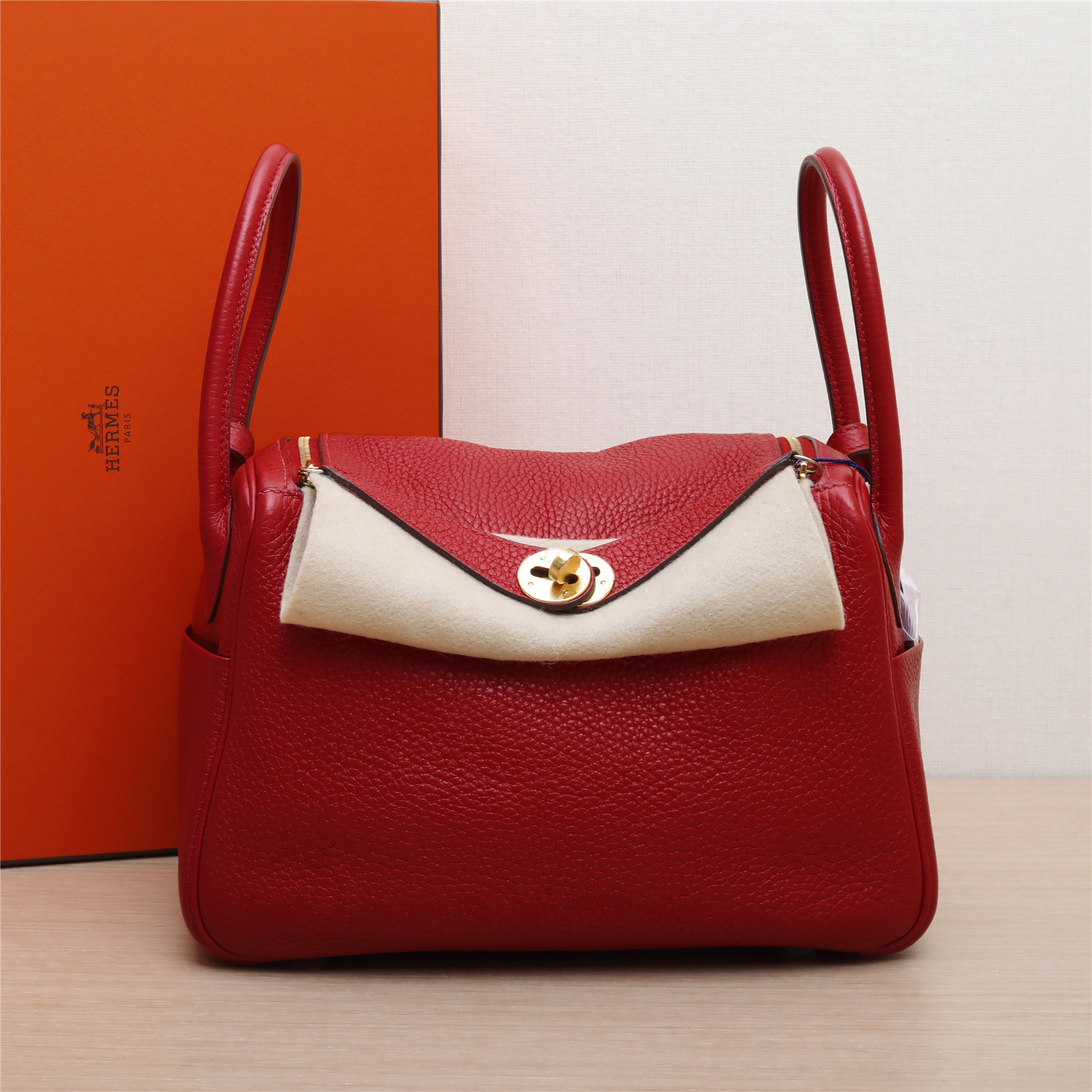 99新 Hermes/爱马仕 活动【小花Han】Lindy 26辣椒红 TC皮 C刻包