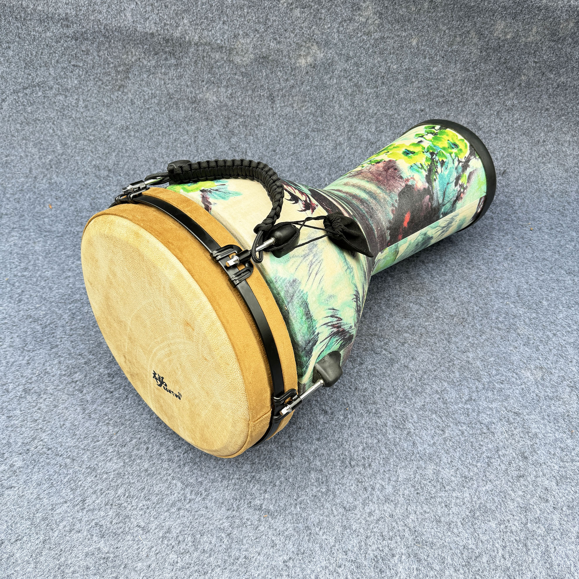 本拓12寸升级版纯手工老山羊皮实木掏空轻质成人专业非洲鼓