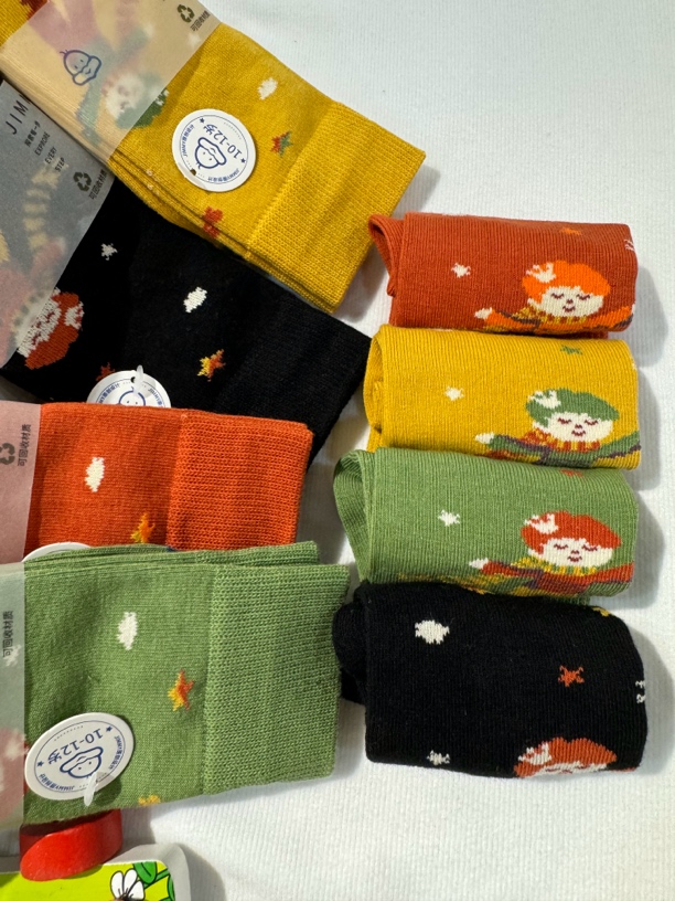 小吉米精梳棉无骨舒适柔软亲肤吸汗透气耐磨儿童加厚秋冬学生袜