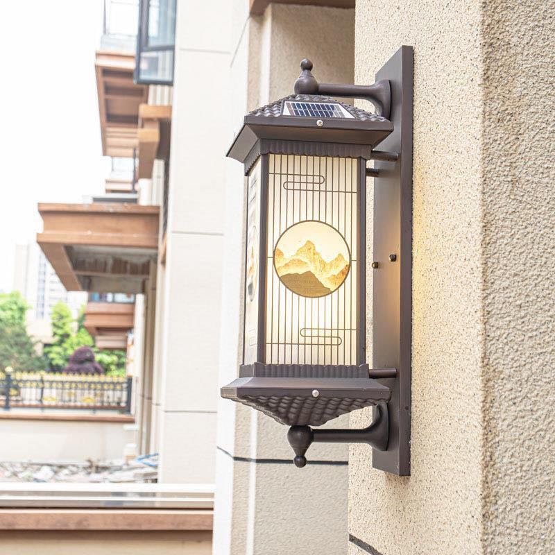 太阳能院子户外灯2025新款户外灯庭院灯围墙露台灯装饰灯花园灯 