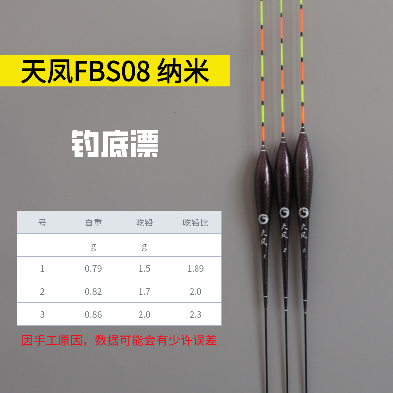 天风FBS08 鲫鱼鲤鱼罗非钓底专用浮漂标纳米