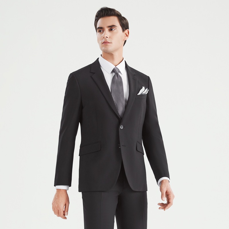 柒牌新郎西服套装男士商务休闲正装伴郎结婚礼服西装外套混纺套西