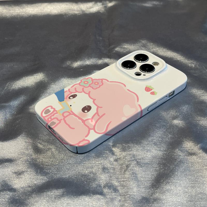 巧壳喷水美乐蒂菲林壳苹果14手机壳iphone13全包精孔12promax15硬