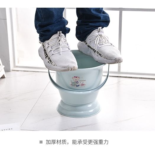 包邮300斤孕妇成人尿盆提手塑料痰盂尿桶儿童尿壶坐便器便盆马桶