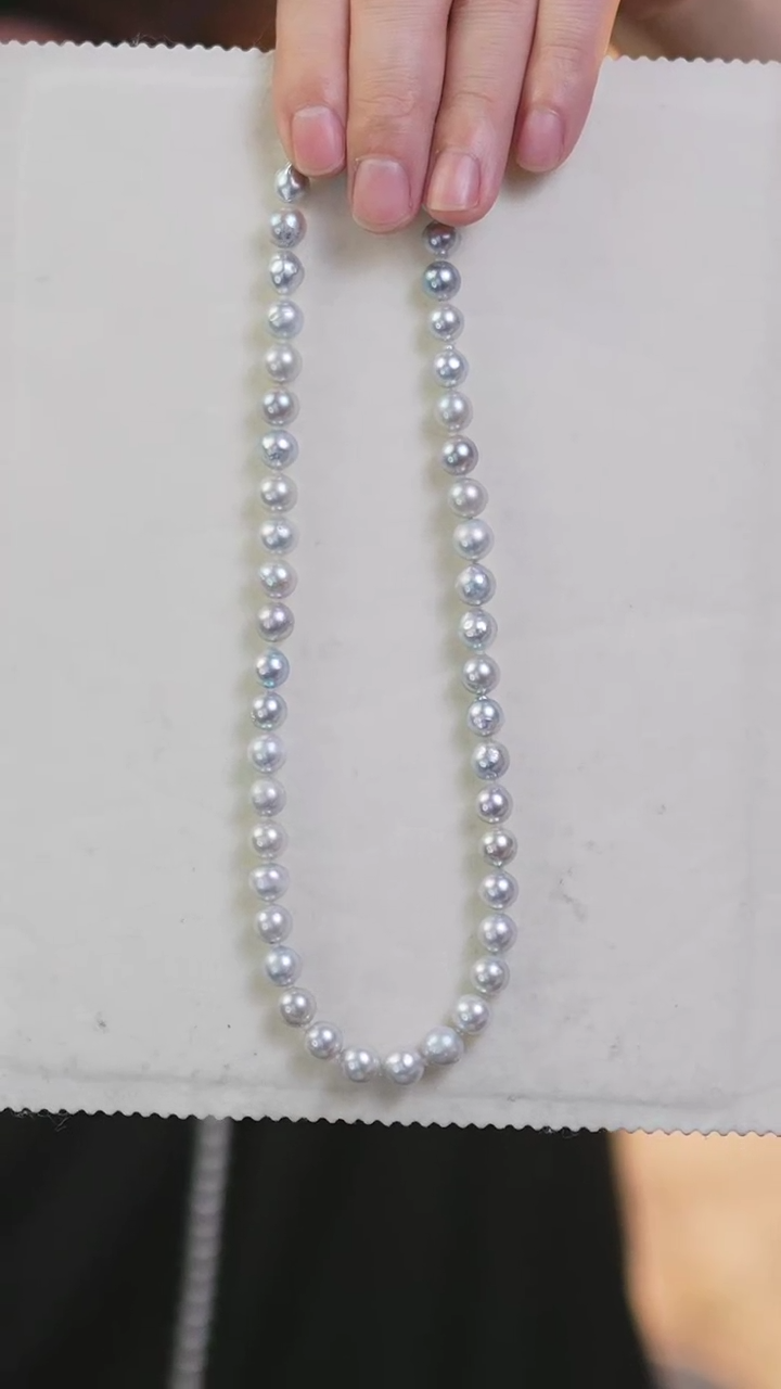 【闪购商品】海水珍珠颈饰未镶嵌真多麻珍珠8.5-9mm项链