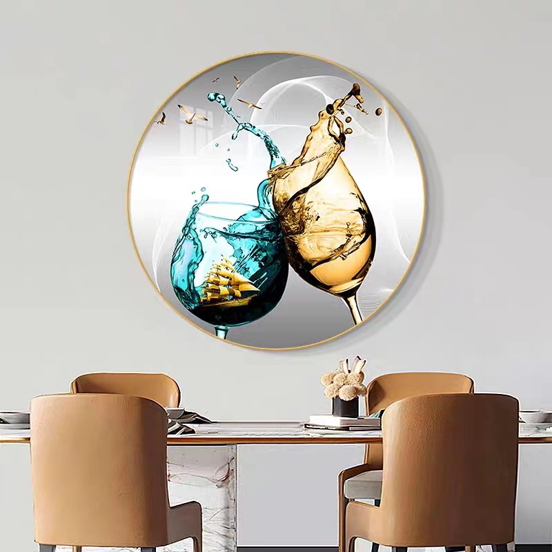 法罗迪【杯中有酒】客厅装饰画玄关走廊壁画餐厅轻奢时尚高级感挂画