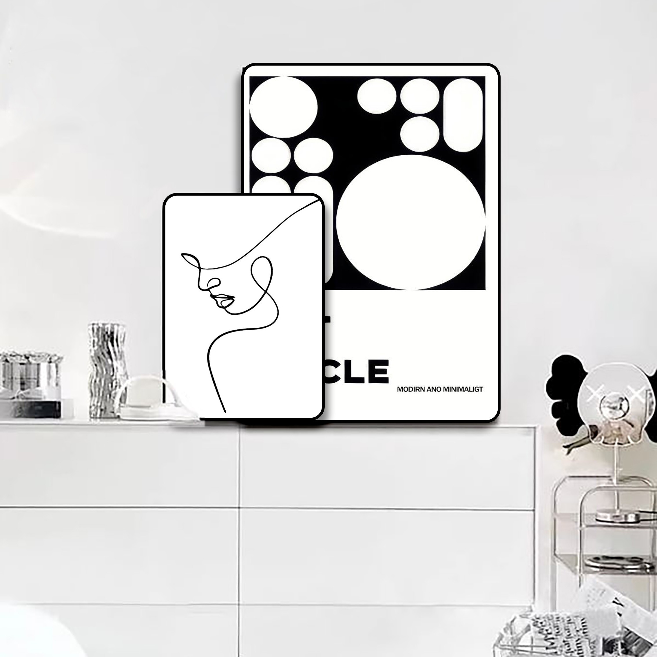 法罗迪新款高档卧室电闸卧室过道走廊墙面挂画床头时尚轻奢壁画