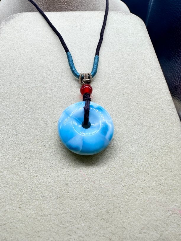 【平安圆满】海纹石平安扣扣住幸福