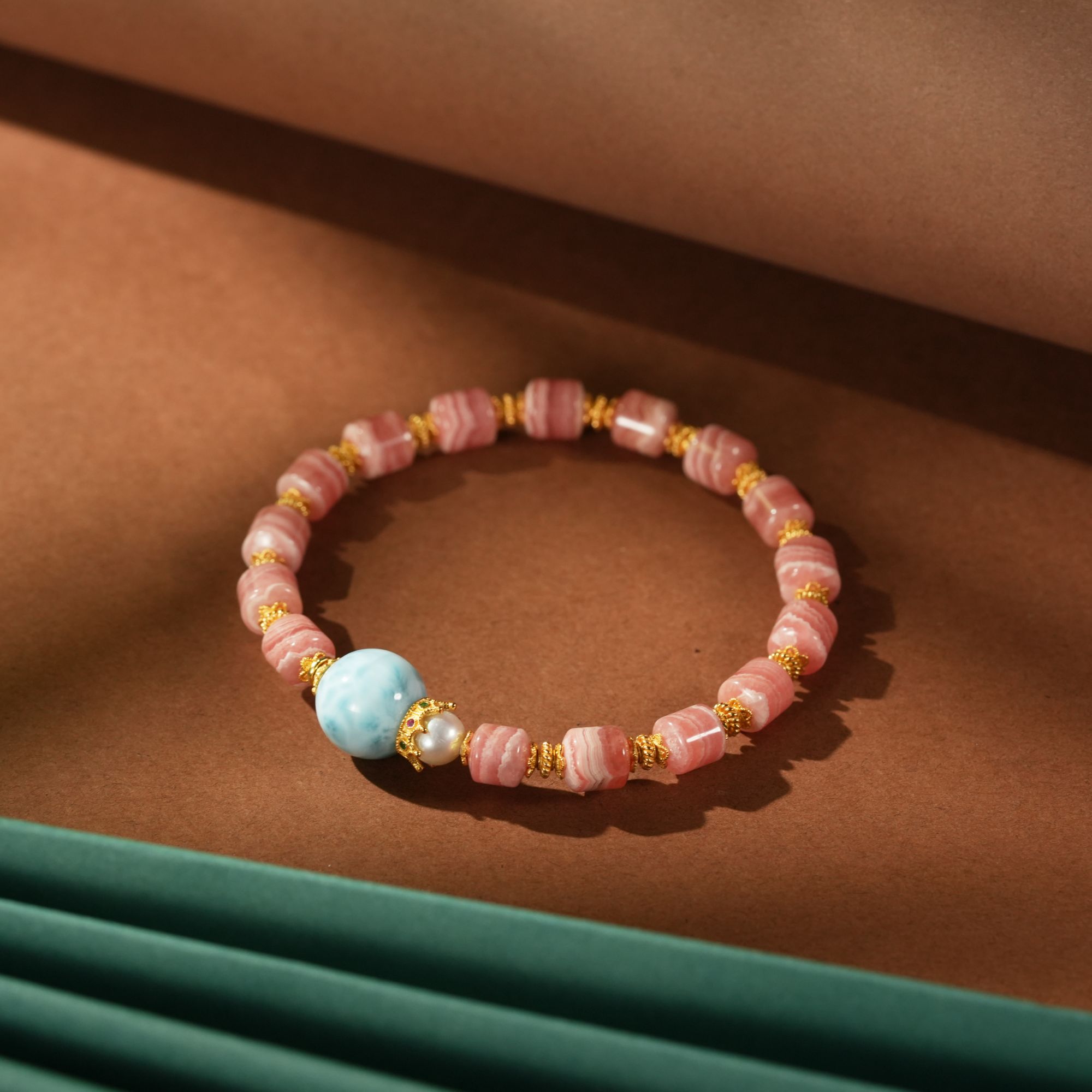 小青|缠丝线线海纹石手串多样性发一2543Y