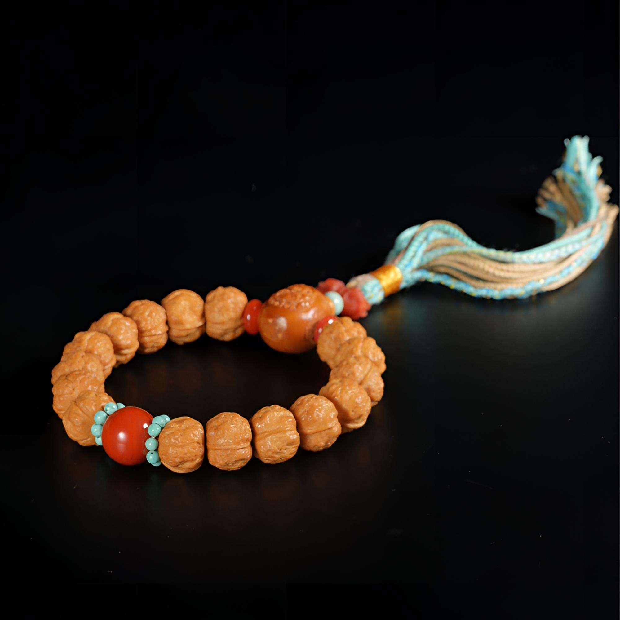 壹加小羊|猴头核桃文玩木串