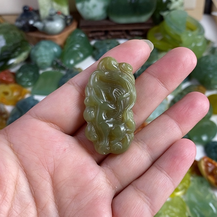 【闪购商品】岫玉挂坠未镶嵌