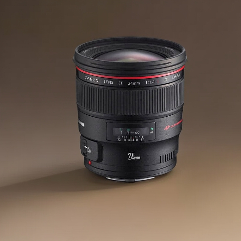 99新  EF卡口24mm f/1.4L II USM专业广角二手相机镜头