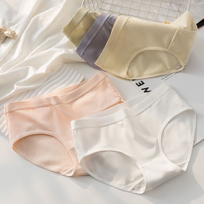 内裤女5a类母婴棉中低腰大码包臀女生舒适透气简约厚运动学生三角