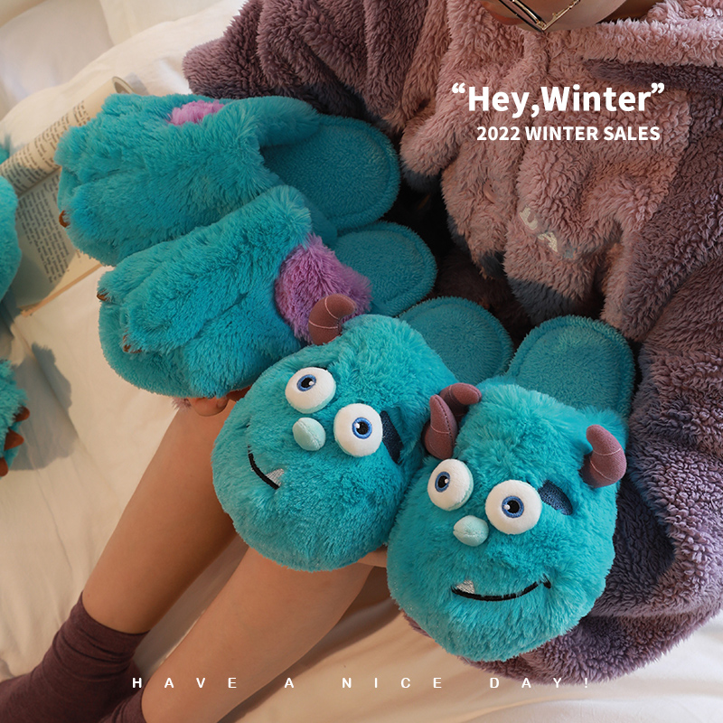 棉拖鞋家用防滑棉拖冬季可爱棉拖鞋爆款加绒加厚情侣保暖棉拖鞋女商品图