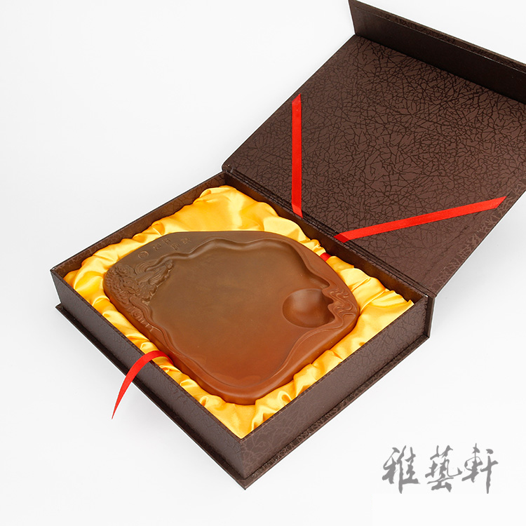 雅艺轩制砚厂平步青云澄泥砚