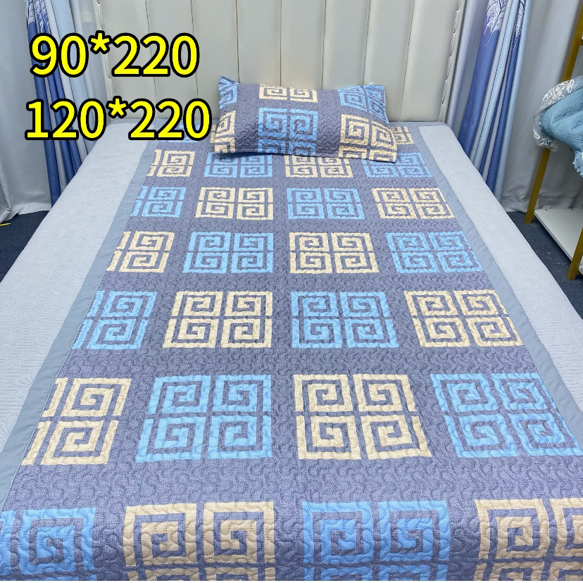【宿舍学生床盖90*220】水洗棉四季床盖 双面可铺 亲肤舒适防滑床