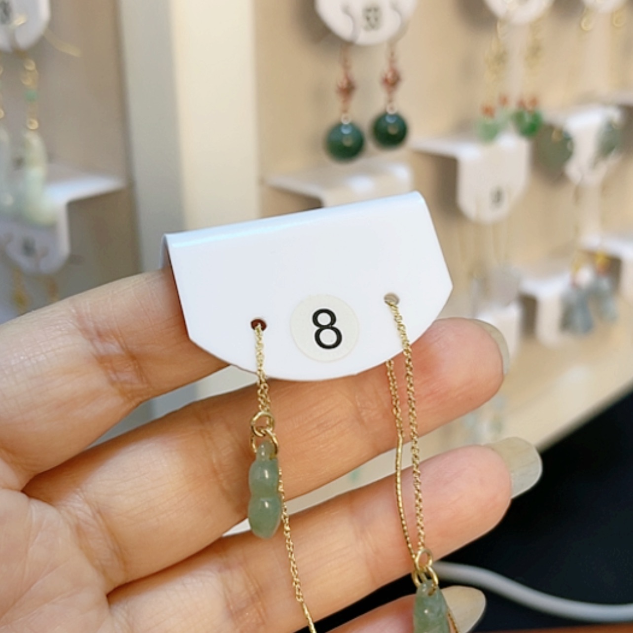 【闪购商品】翡翠耳饰未镶嵌