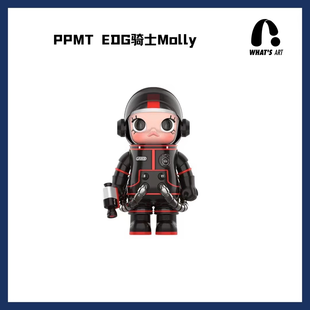  SPACE MOLLY EDG 联名 骑士1000%潮玩摆件非原版