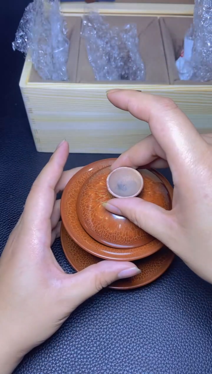 【闪购商品】瓷茶盏谢长旺三才盖碗
