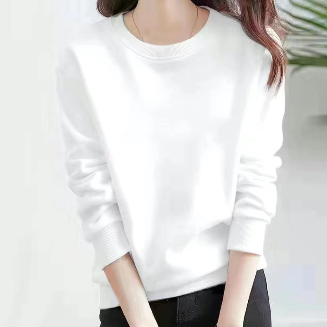 【单款华棉】男女同款卫衣春秋款华棉卫衣圆领长袖大码宽松卫衣上新