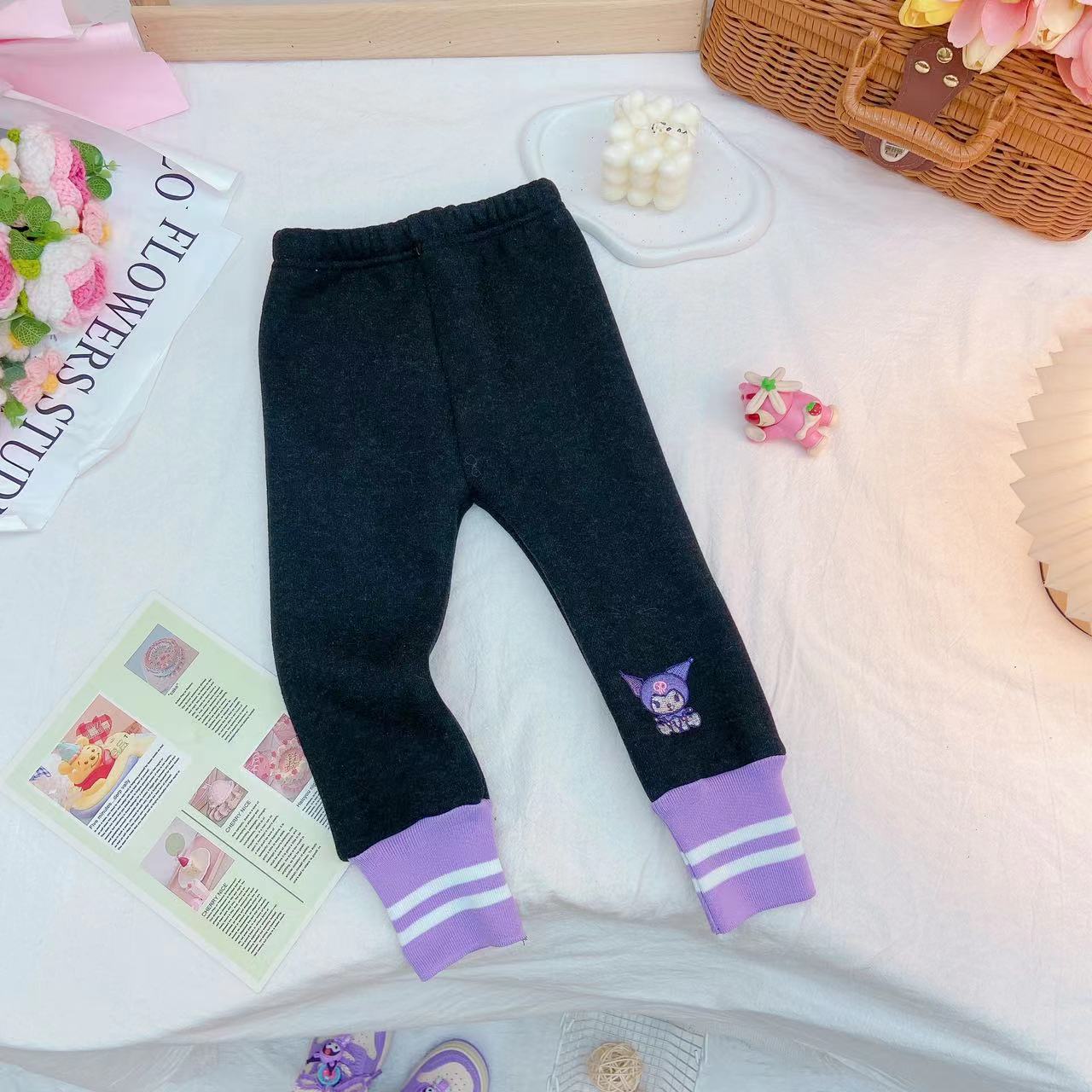 冬款新款女童甜美库洛米百搭加绒打底裤 D-FC372