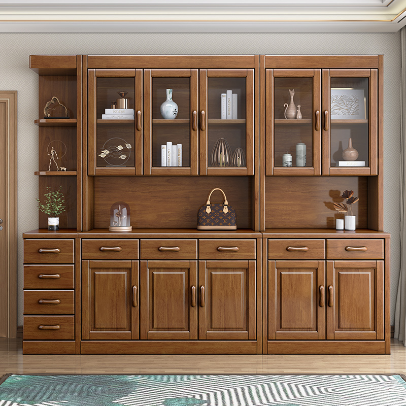 实木玄关柜客厅隔断柜门厅柜鞋柜一体现代简约新中式间厅柜大容量