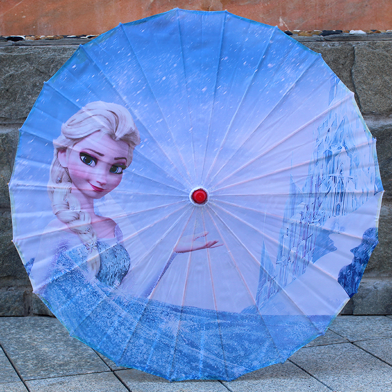 冰雪奇缘爱莎公主伞儿童舞蹈伞走秀伞流苏伞卡通小仙女古风工艺伞