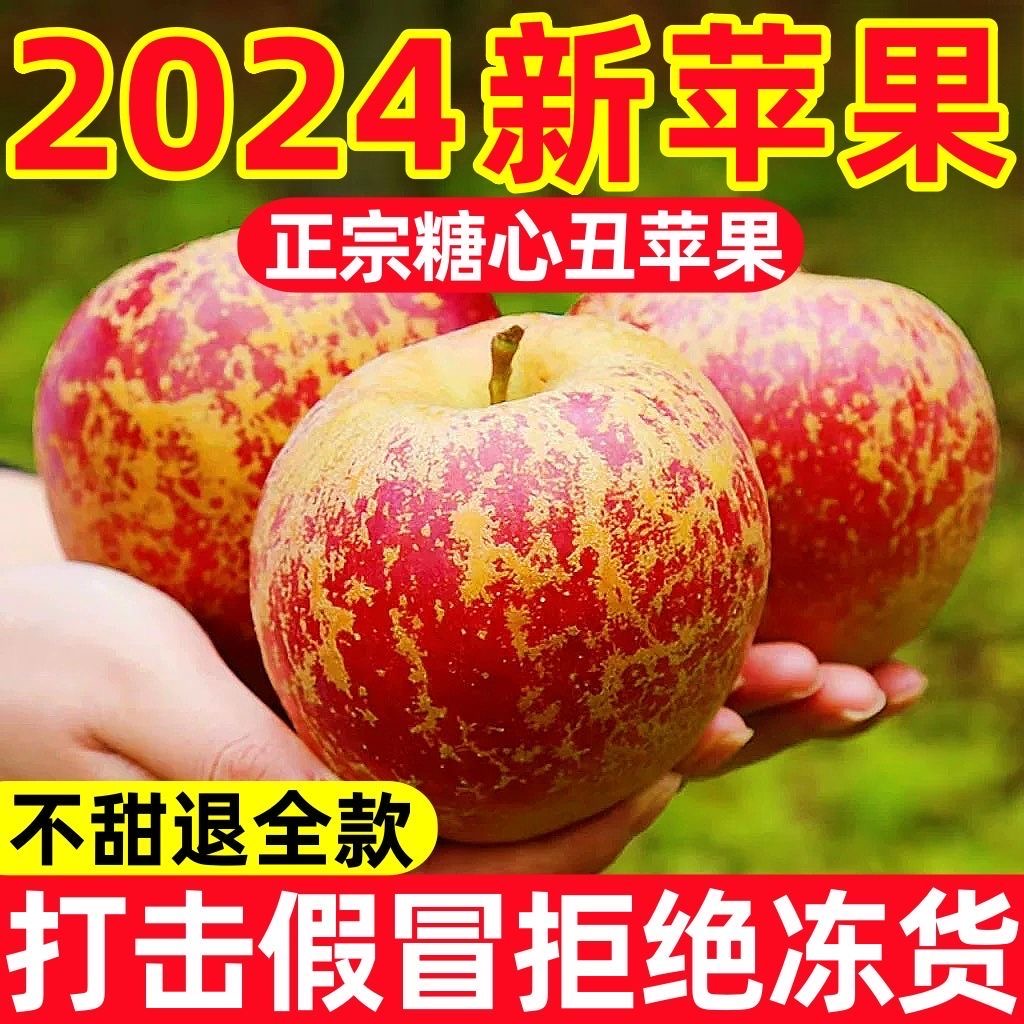 丑苹果冰糖心2024四川大凉山正宗盐源当季水果新鲜整箱包邮现摘发
