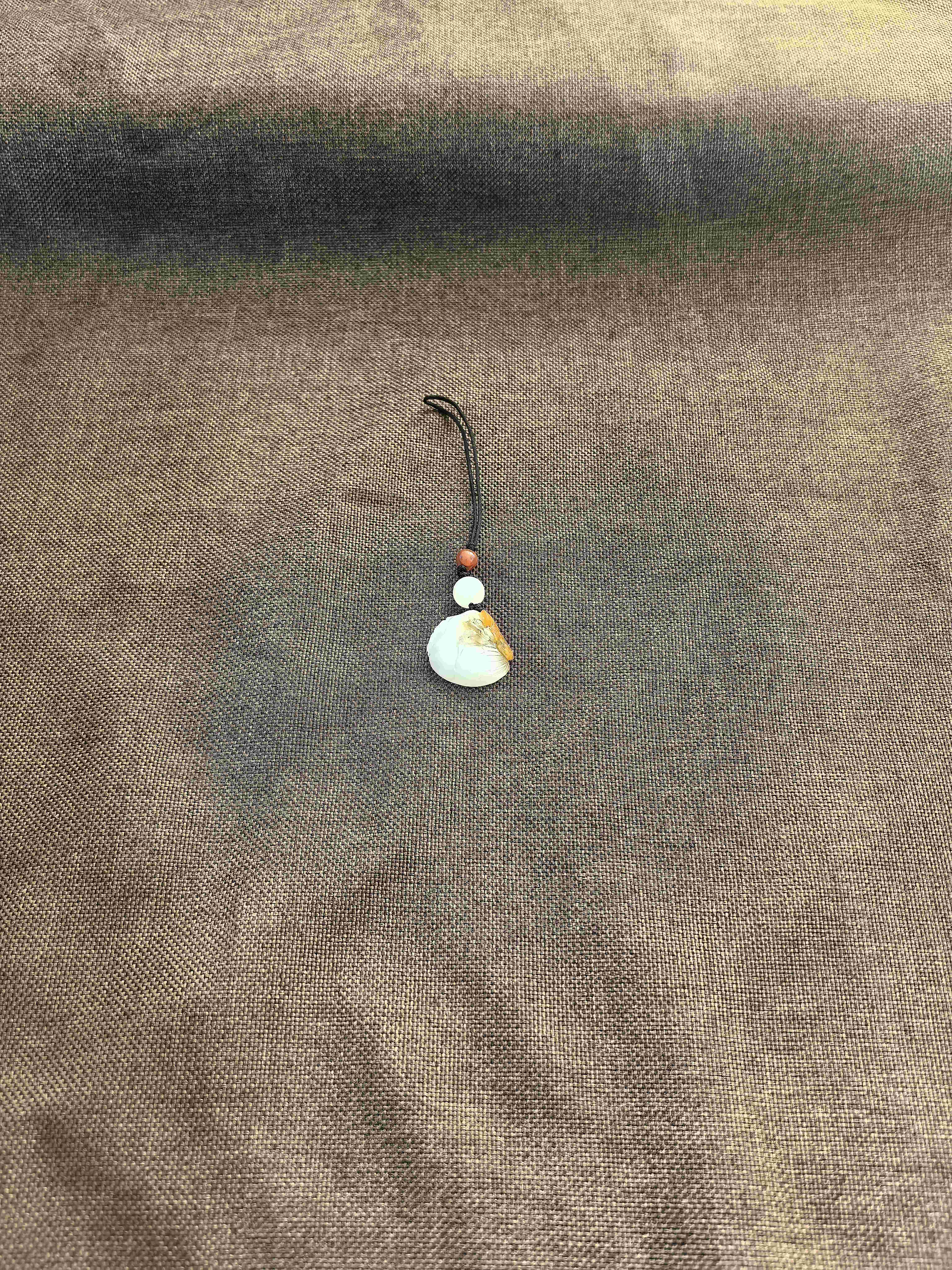 和田玉鹅如意挂坠