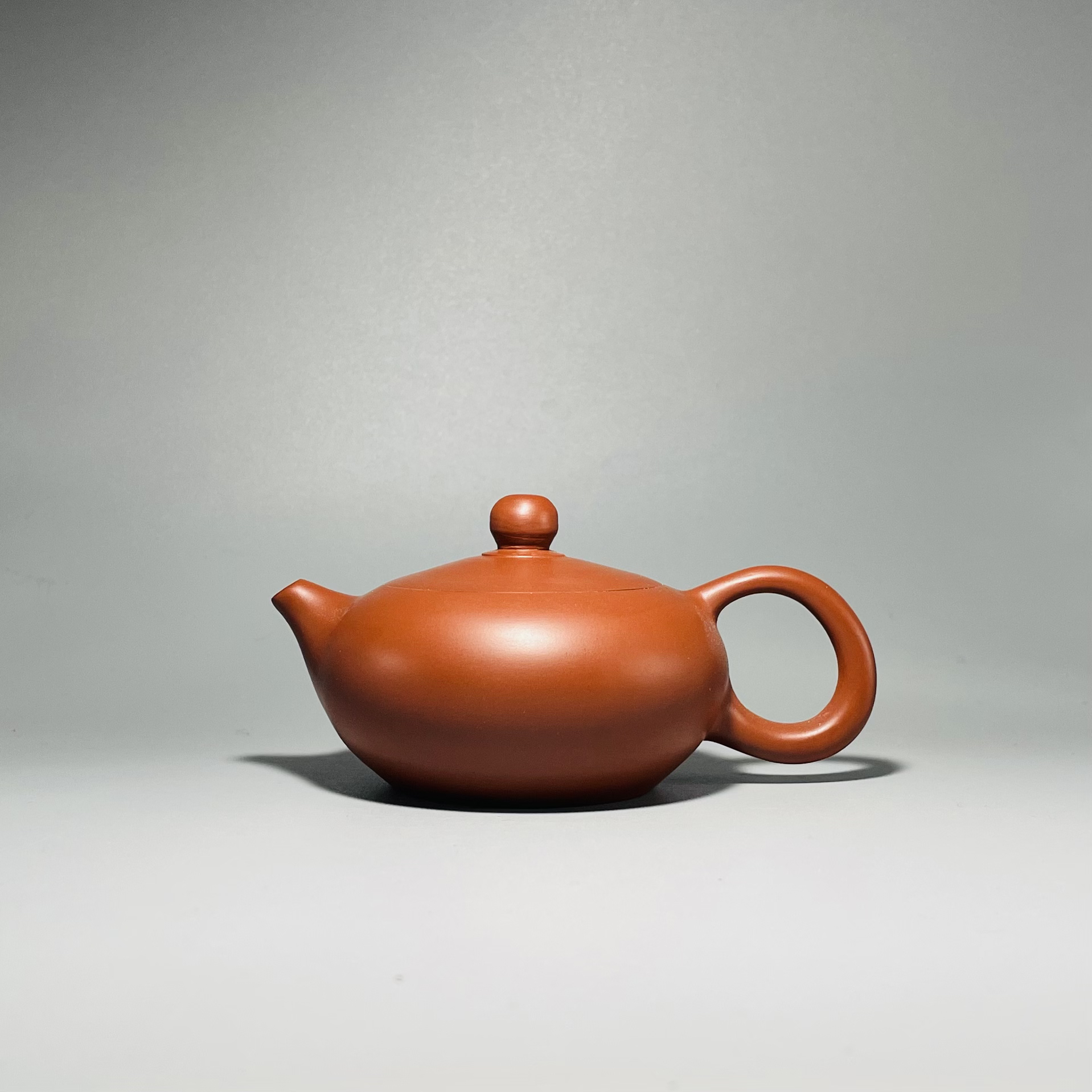 潮州手拉壶原矿朱泥全手工手制扁西施小容量精美泡茶壶功夫茶具