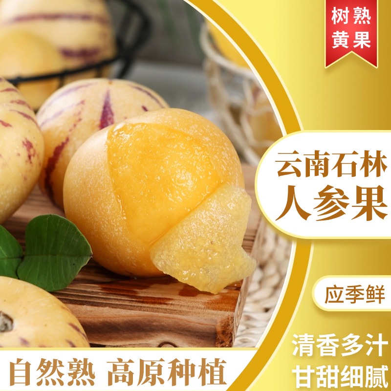【黄肉熟果】石林人参果奶香清甜黄心汁水充沛新鲜现摘坏果包赔