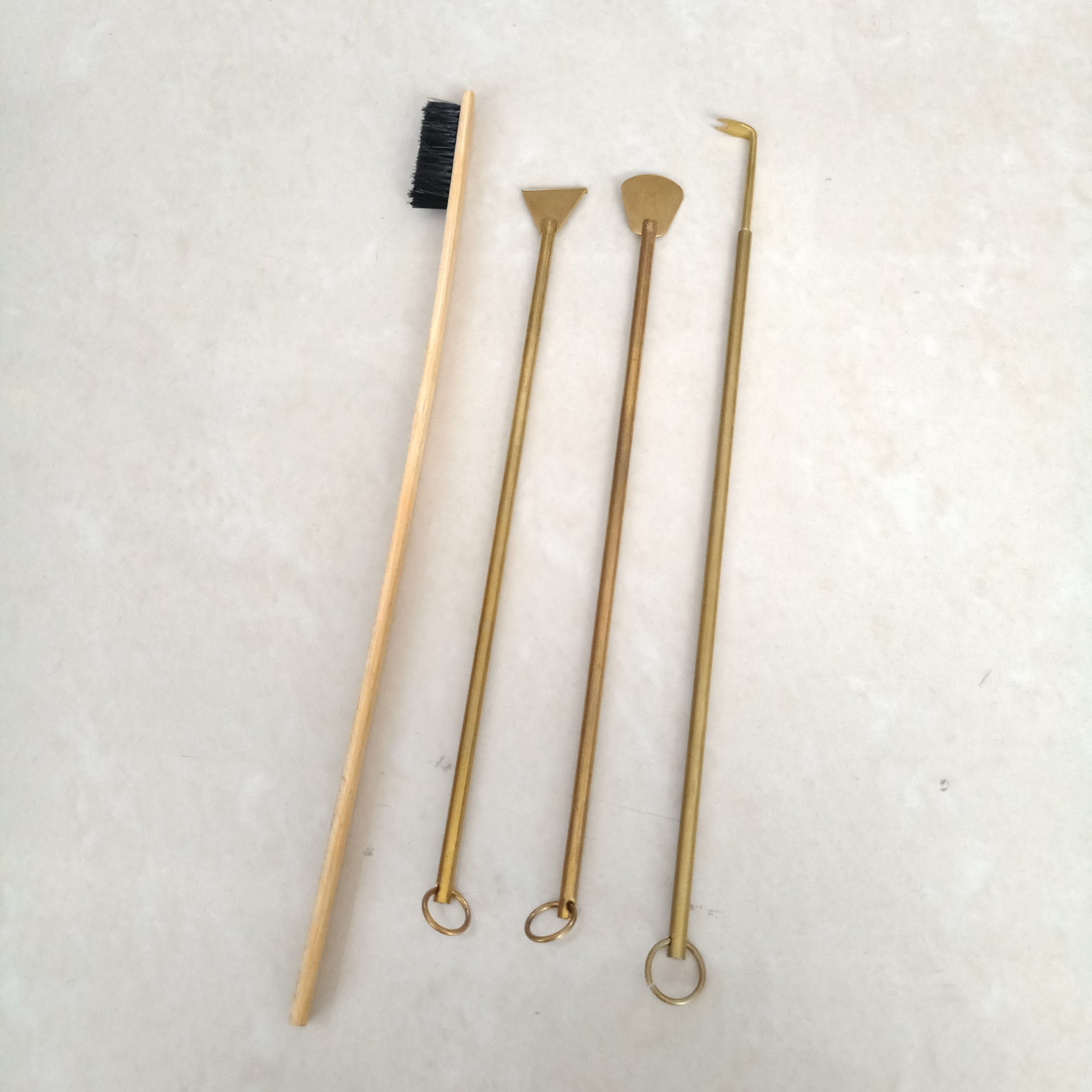 鸟笼清理工具纯黄铜材质