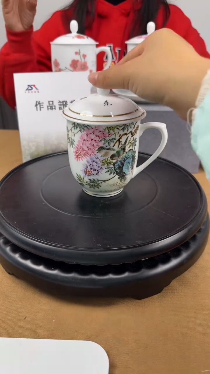 【闪购商品】瓷杯粉彩办公杯