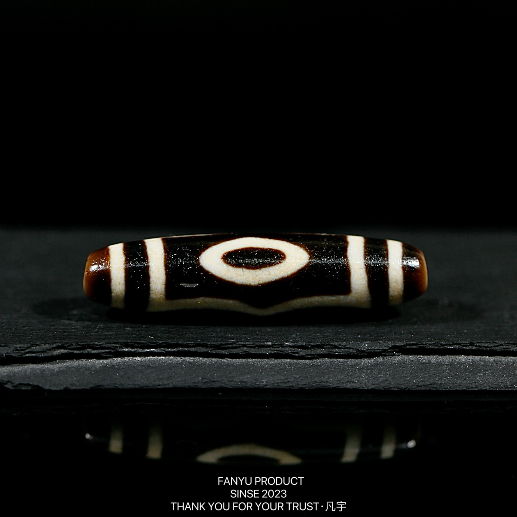 凡宇出品·台珠鹏程超顶爆砂星辰三眼玛瑙锁骨链男女同款时尚轻奢