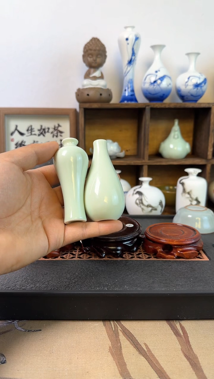 【闪购商品】陶瓷摆件影青2个