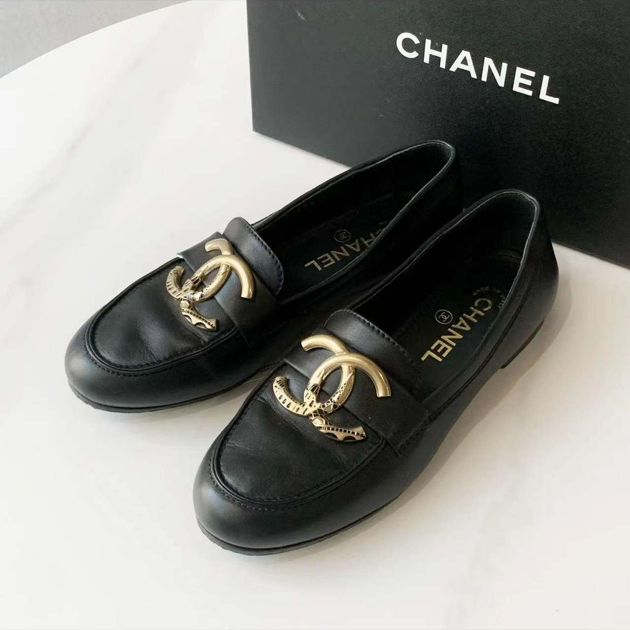 95新 Chanel/香奈儿 安洁利严选乐福鞋/XK0108800