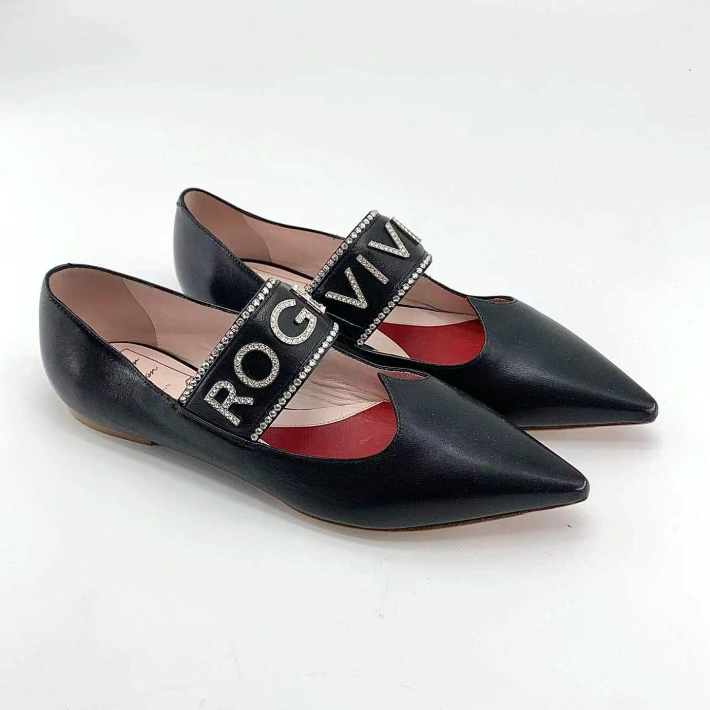 99新 Roger Vivier/罗杰·维威耶 安洁利严选平底鞋/XK0103650