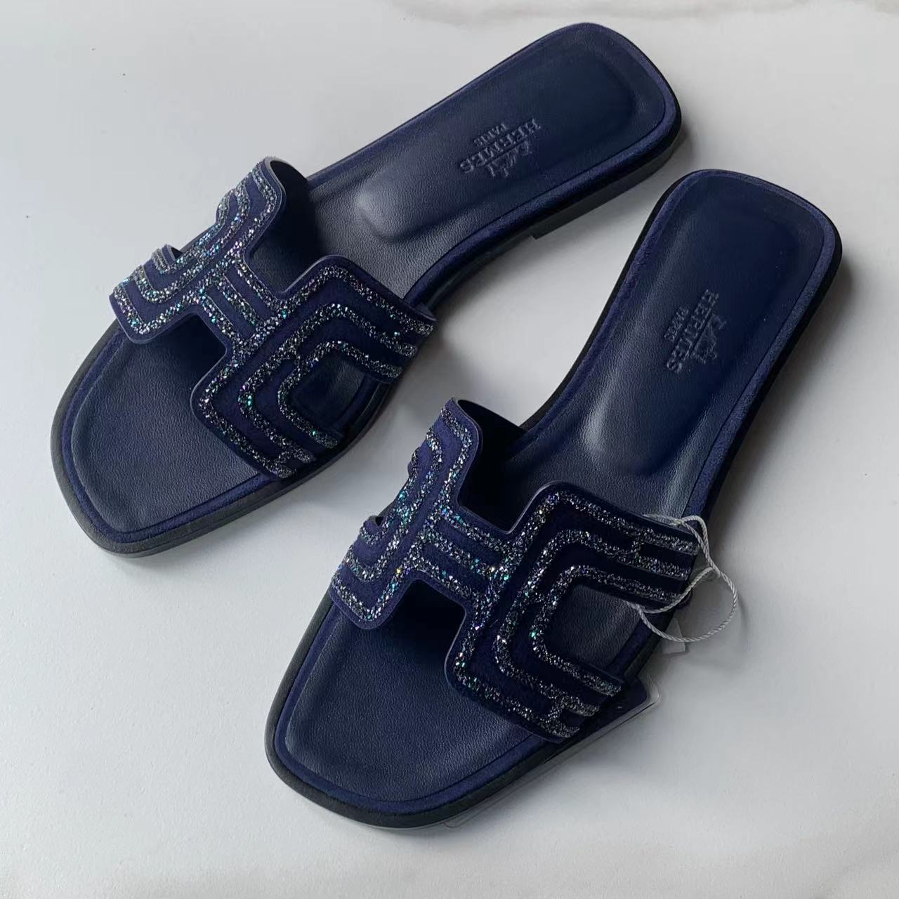 95新 Hermes/爱马仕 安洁利严选拖鞋/XK0110706