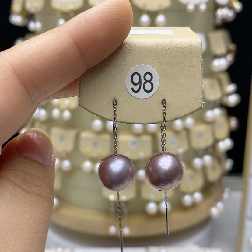 【闪购商品】淡水珍珠耳饰银S925镶嵌