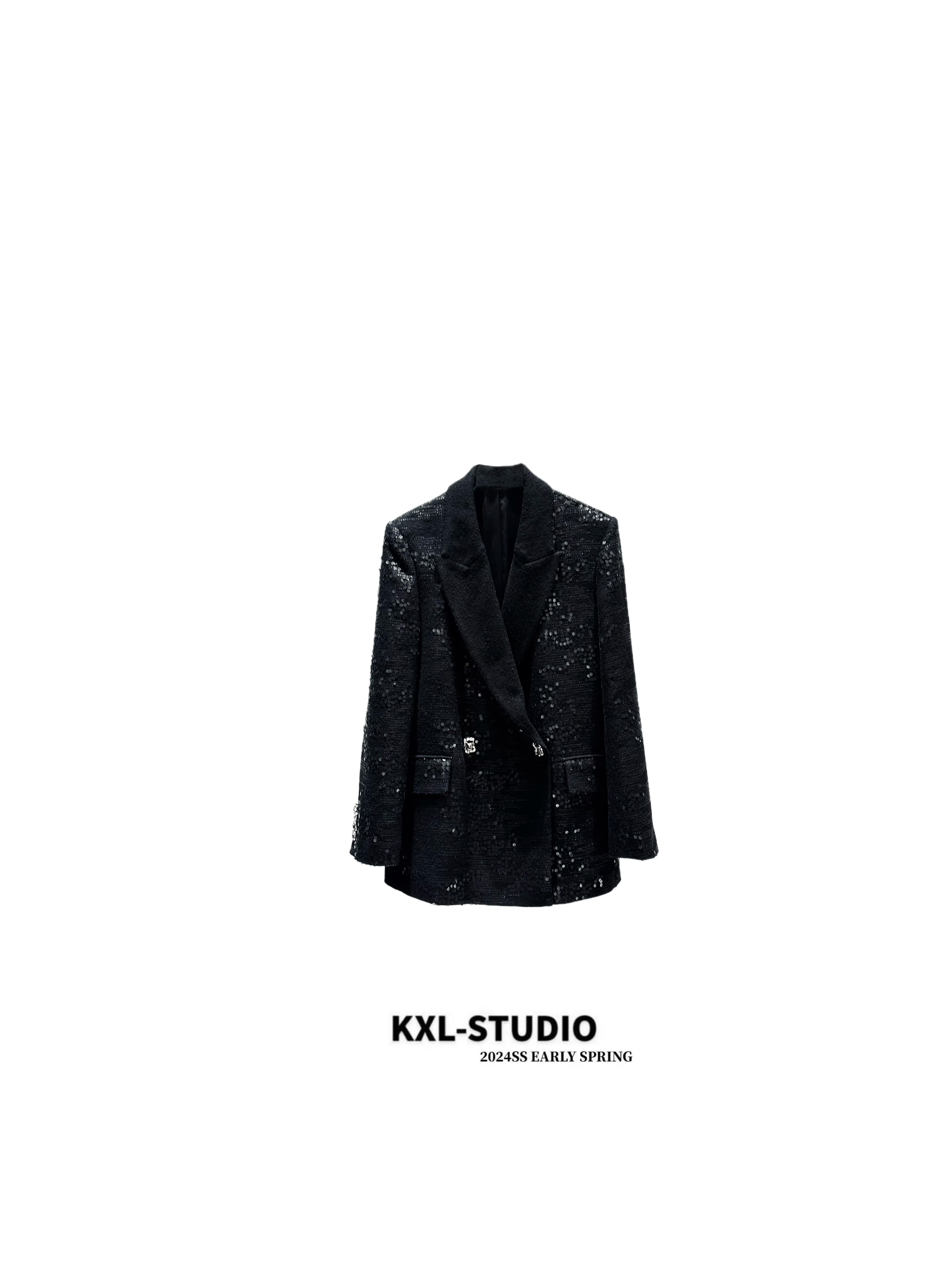 KXL_ STUDIO 黑标｜幻影星尘·黑金西服1035