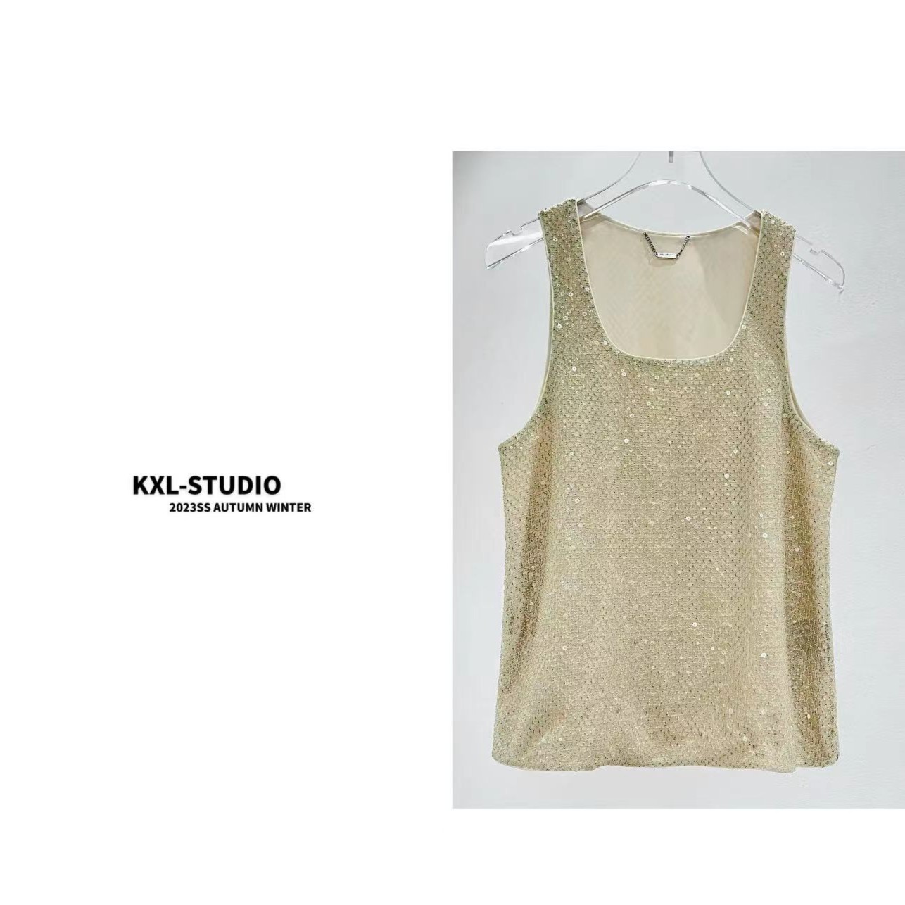 KXL-STUDIO限量流金岁月背心8289