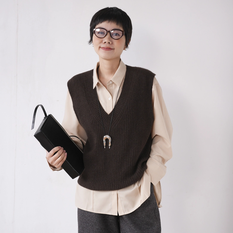 【不起球牦牛绒】100%牦牛绒秋冬新款时尚设计24090