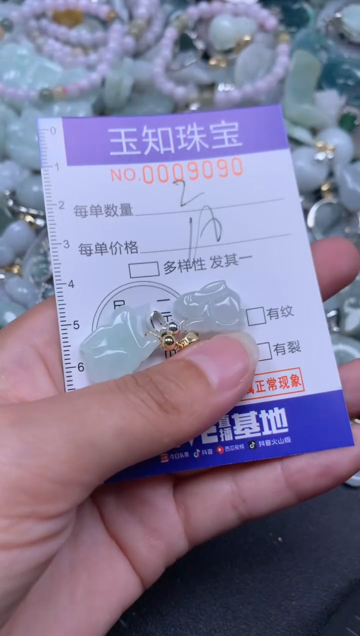 【闪购商品】翡翠颈饰未镶嵌9090翡翠