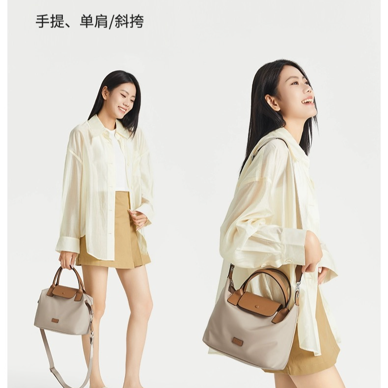 莱夫【秋冬出游】饺子牛津布单肩新款通勤手提百搭气质女包斜挎包