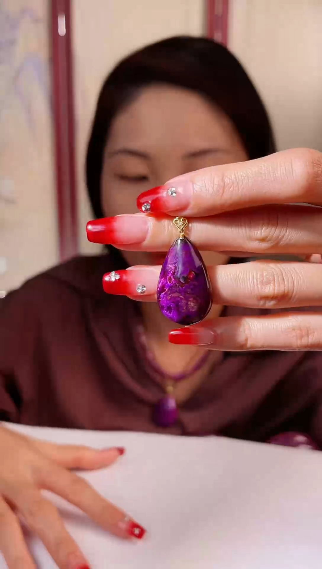 【闪购商品】苏纪石（舒俱来）吊坠K金未镶嵌