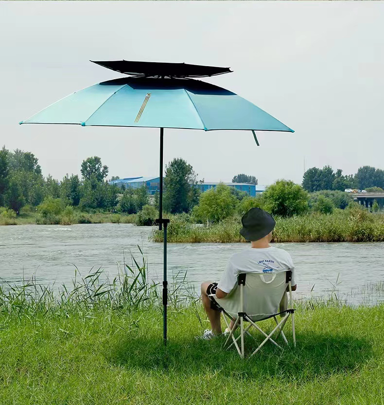 望海2023年首发双弯钓鱼伞