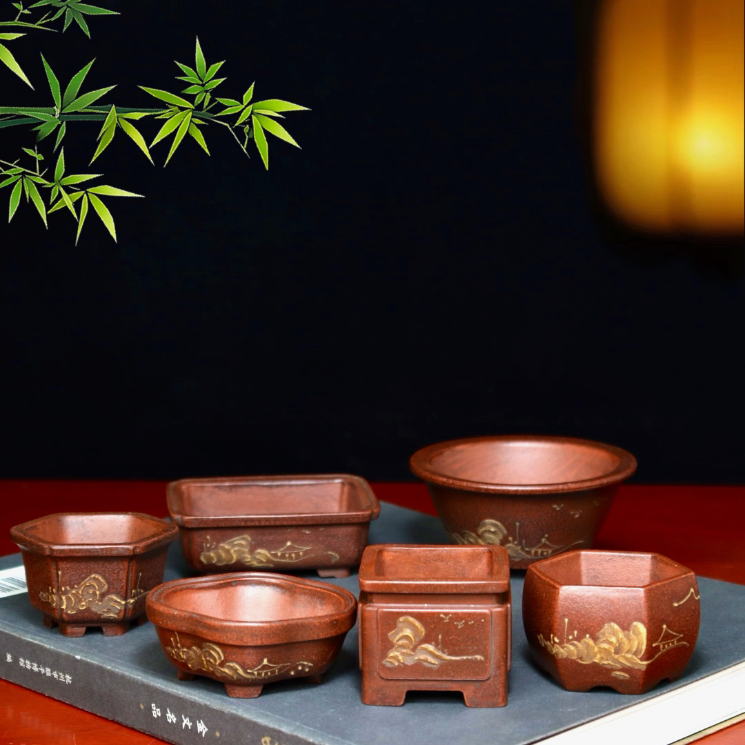 特价紫砂花盆掌中宝小多肉菖蒲育苗盆景盆微型迷你绿植盆栽盆桌面