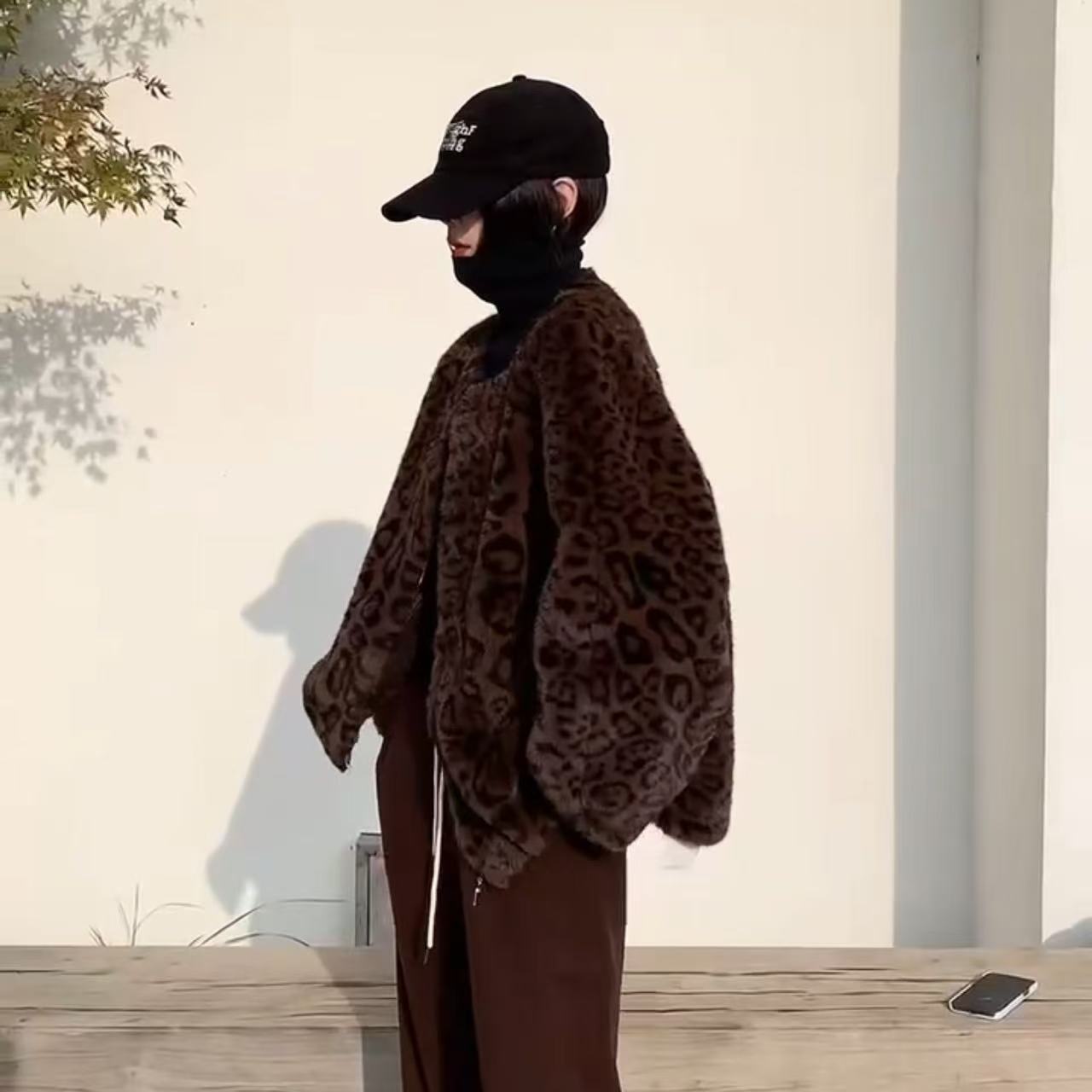 【WJ】冬款丽818豹纹秋冬外套ins冬季（3-6）