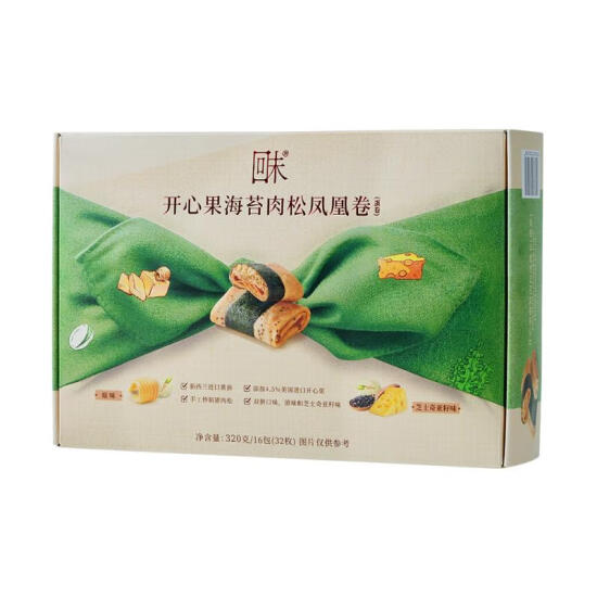 回未(After Taste) 开心果海苔肉松凤凰卷(蛋卷)320克