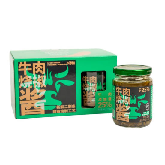 川娃子 牛肉烧椒酱(半固态复合调味料) 940g(235g*4)